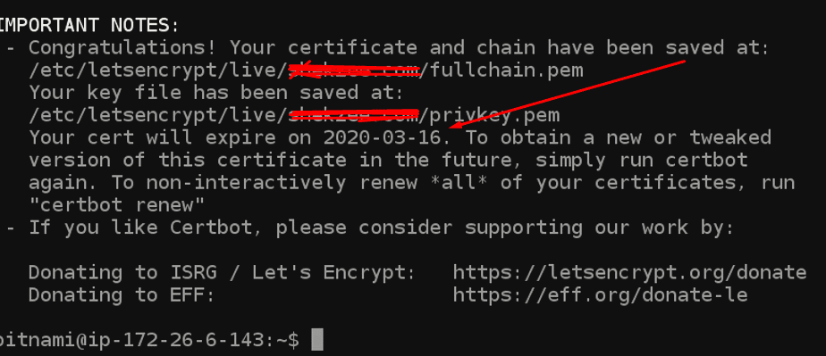 SSL Confirmation message